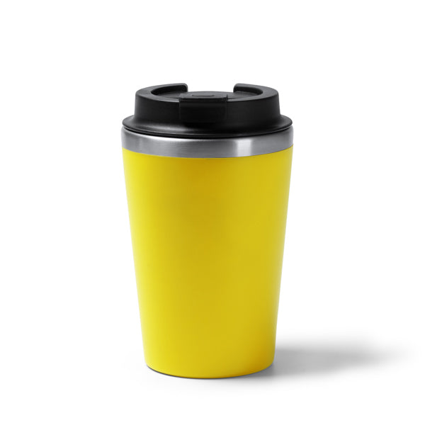 Vaso HORAN en color amarillo — impresión personalizada de tu logo