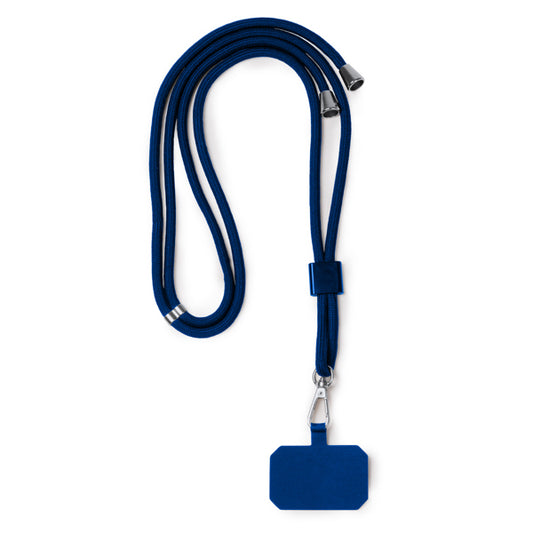 Lanyards SUKI en color royal, personalización a medida en Gráficas Hugo