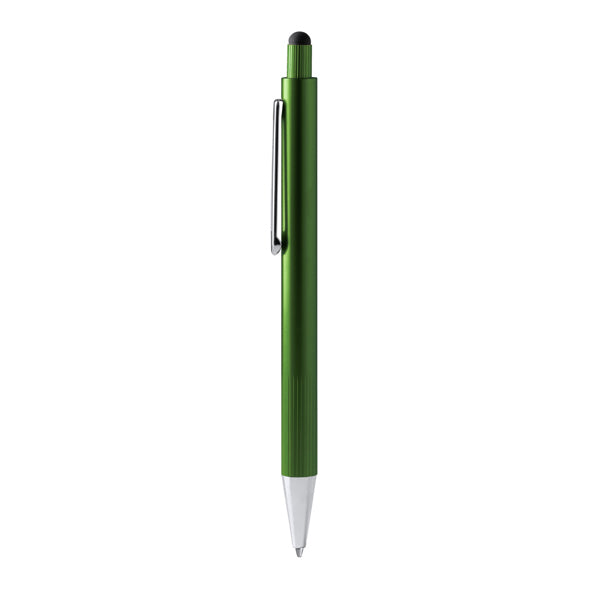 Bolígrafos GARET en color verde helecho — impresión personalizada de tu logo