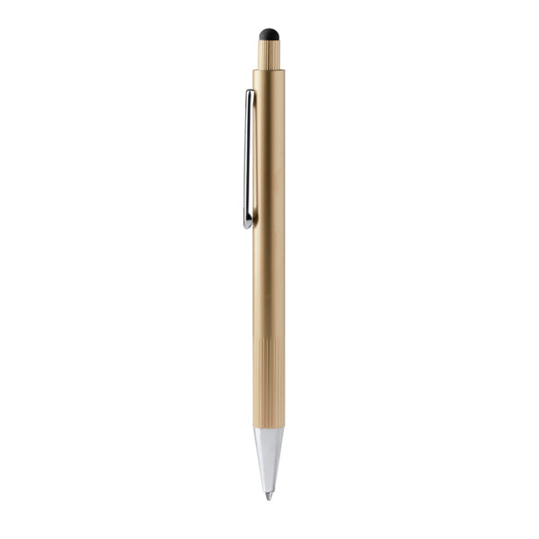 Bolígrafos GARET en color oro para personalizar con tu logo, nombre o foto