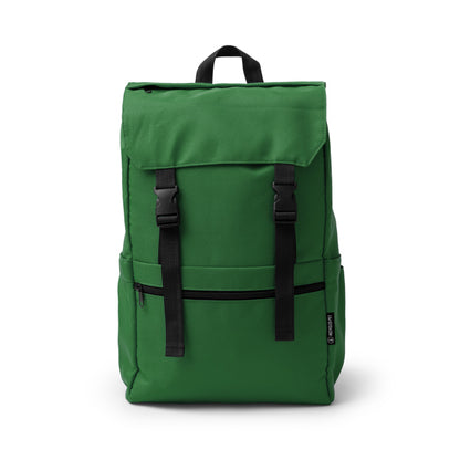 Mochilas SOLAP en color verde oscuro — impresión personalizada de tu logo
