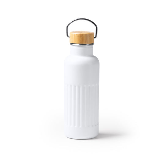 Bidón NOBUK en color blanco para personalizar con tu logo, nombre o foto