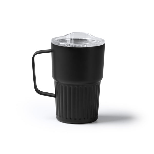 Vaso NUBEX en color negro, personalización a medida en Gráficas Hugo