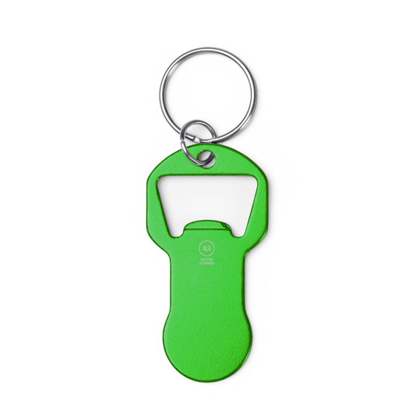Llaveros TAGAN en color verde helecho — impresión personalizada de tu logo