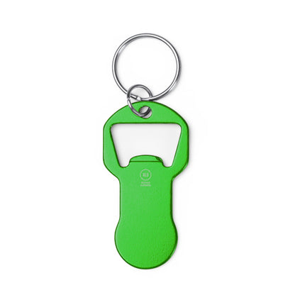 Llaveros TAGAN en color verde helecho — impresión personalizada de tu logo