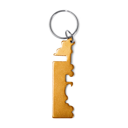 Llaveros BREBEL en color naranja para personalizar con tu logo, nombre o foto