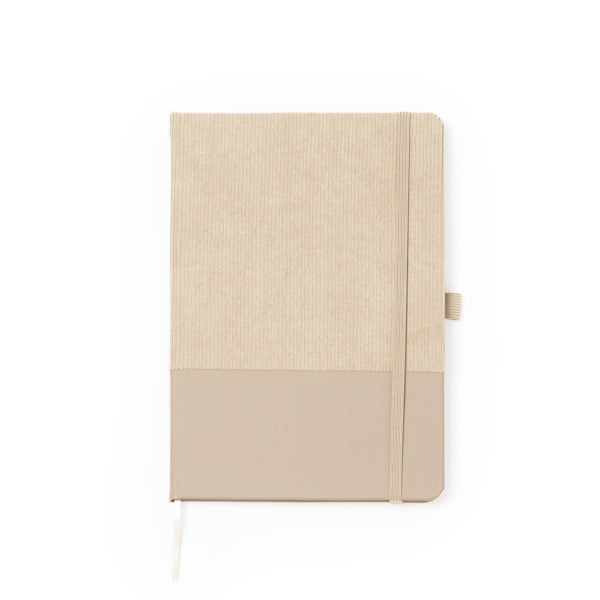 Libretas SULY en color crudo — impresión personalizada de tu logo