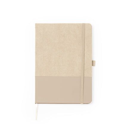 Libretas SULY en color crudo — impresión personalizada de tu logo