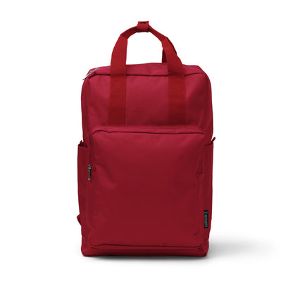 Mochilas LEVIX en color rojo para personalizar con tu logo, nombre o foto