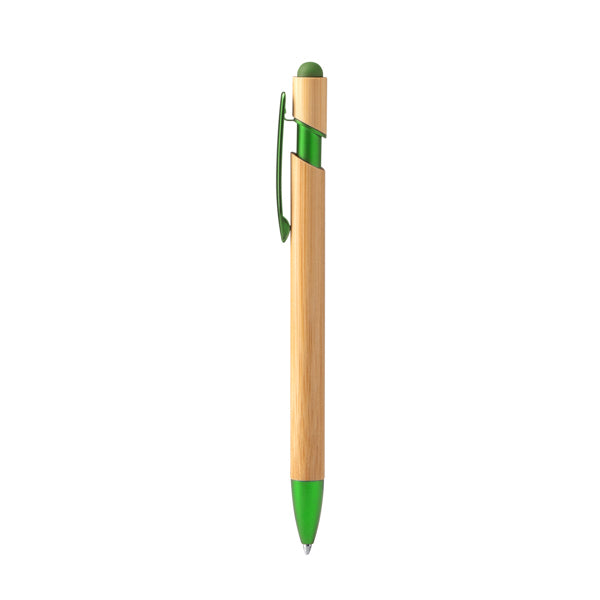 Bolígrafos VILON en color verde helecho — impresión personalizada de tu logo