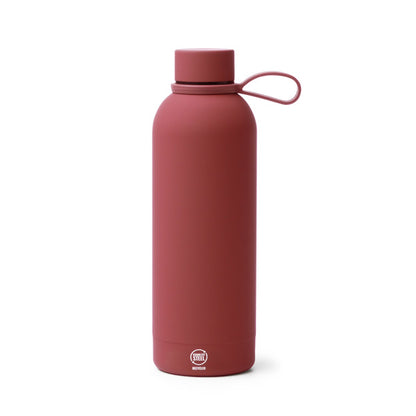 Bidón SIVAS en color rojo oscuro — impresión personalizada de tu logo