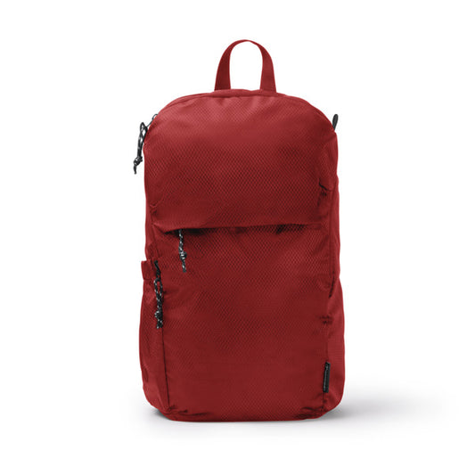 Mochilas TRAXLER en color rojo oscuro, personalización a medida en Gráficas Hugo