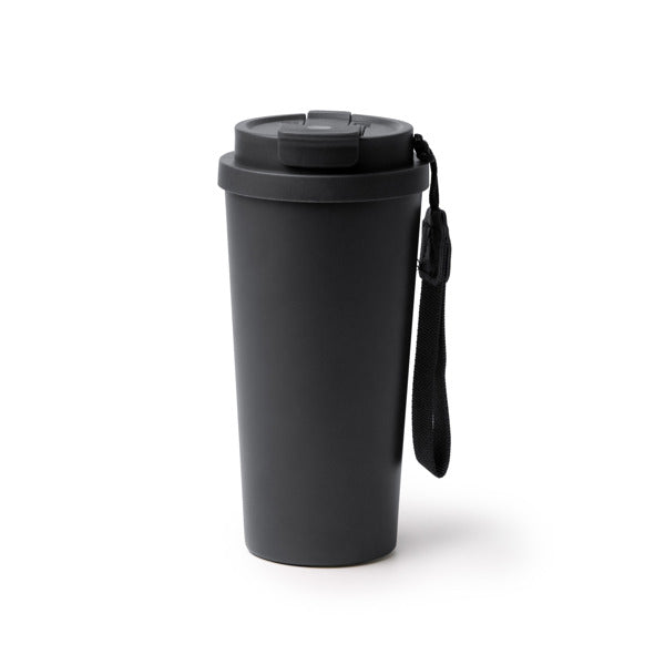Vaso FOLNER en color negro para personalizar con tu logo, nombre o foto