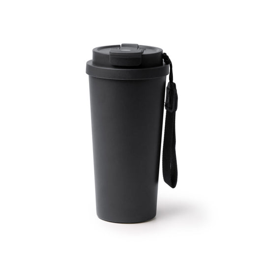 Vaso FOLNER en color negro para personalizar con tu logo, nombre o foto