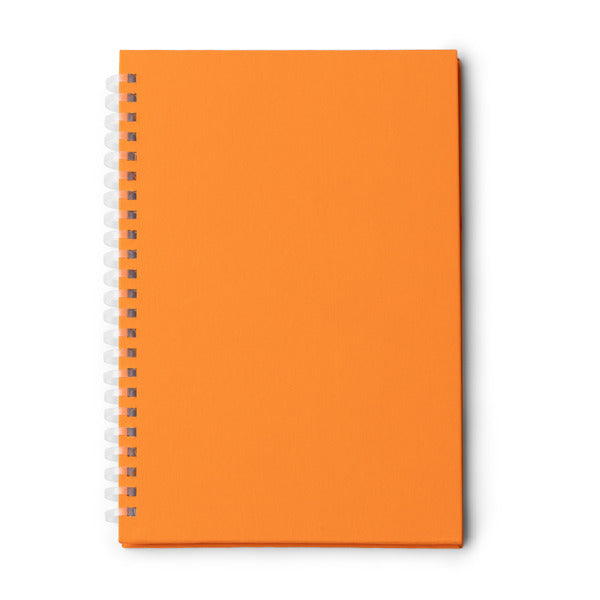 Libretas MISTROL en color naranja, personalización a medida en Crea41
