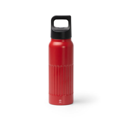 Bidón MORONI en color rojo oscuro — impresión personalizada de tu logo