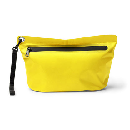 Neceseres CRAVIT en color amarillo — impresión personalizada de tu logo