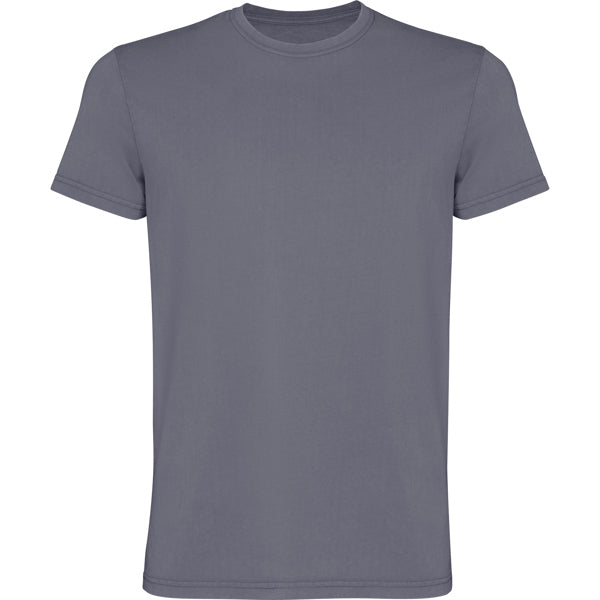Camiseta manga corta CORGI en color gris cielo lavado, personalización a medida en Crea41
