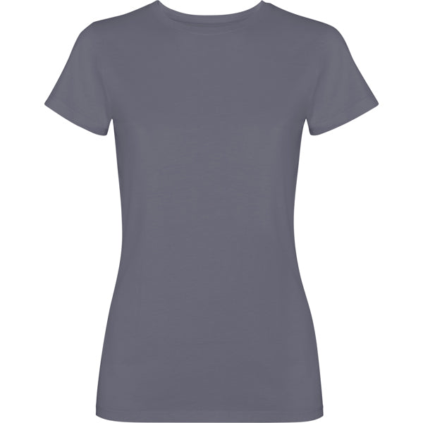 Camiseta manga corta FIYI en color gris cielo lavado, personalización a medida en Crea41