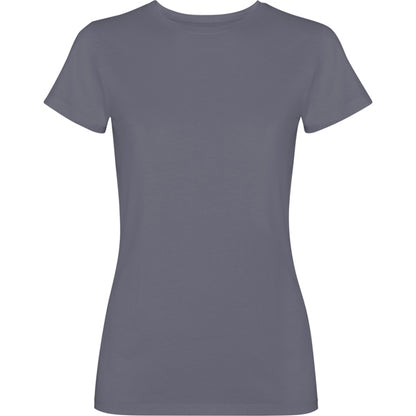 Camiseta manga corta FIYI en color gris cielo lavado, personalización a medida en Crea41