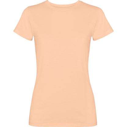 Camiseta manga corta FIYI personalizable online — papaya claro lavado, taller en Madrid