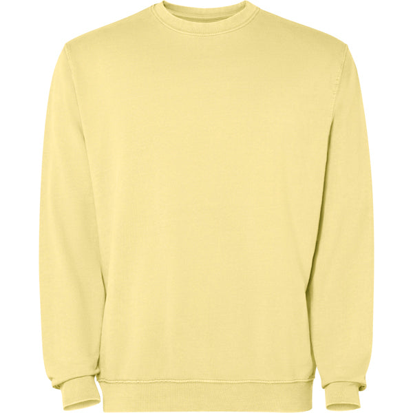 Sudadera JAYA personalizable online — amarillo sweet lavado, taller en Madrid