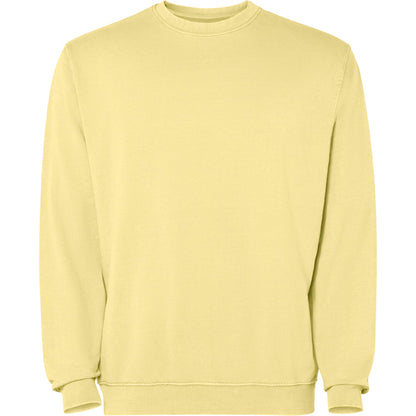 Sudadera JAYA personalizable online — amarillo sweet lavado, taller en Madrid