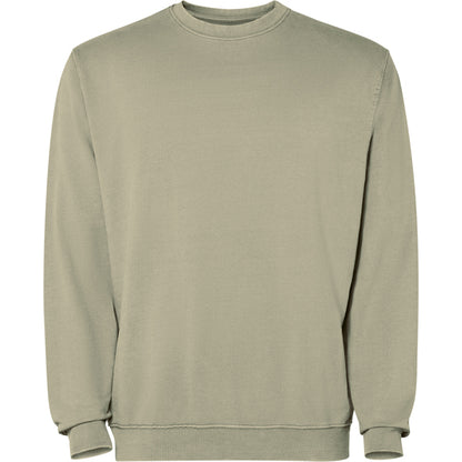 Sudadera JAYA en color kaki claro lavado — estampación y bordado de tu diseño