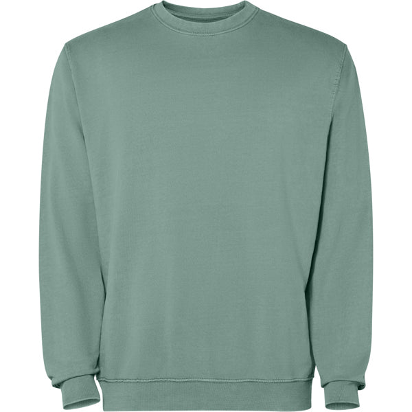 Sudadera JAYA en color verde pato lavado para personalizar con tu logo, nombre o foto