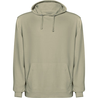 Sudadera KENIA en color kaki claro lavado — estampación y bordado de tu diseño