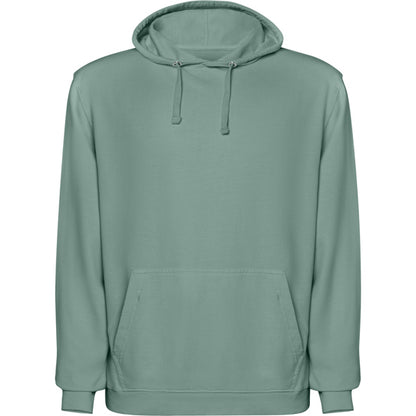 Sudadera KENIA en color verde pato lavado para personalizar con tu logo, nombre o foto