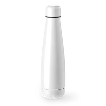 Botella PITA en color blanco para personalizar con tu logo, nombre o foto