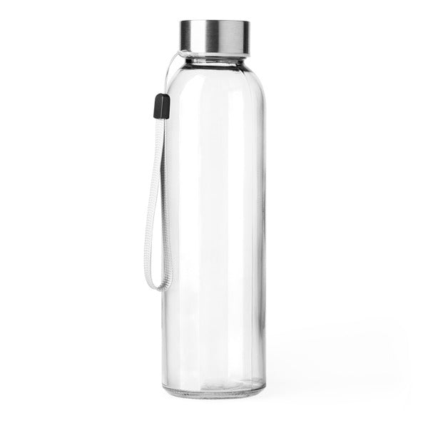 Botella ALFE en color transparente para personalizar con tu logo, nombre o foto