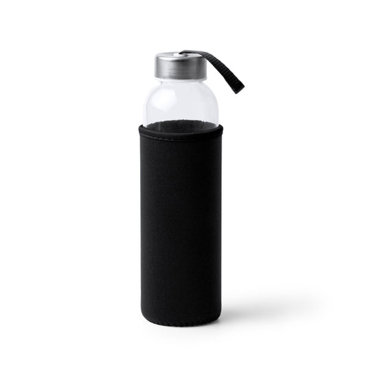 Botella CAMU en color negro, personalización a medida en Gráficas Hugo