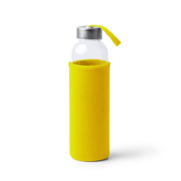Botella CAMU en color amarillo — impresión personalizada de tu logo