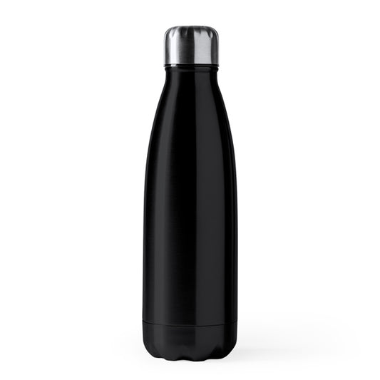Botella ALPINIA en color negro, personalización a medida en Gráficas Hugo