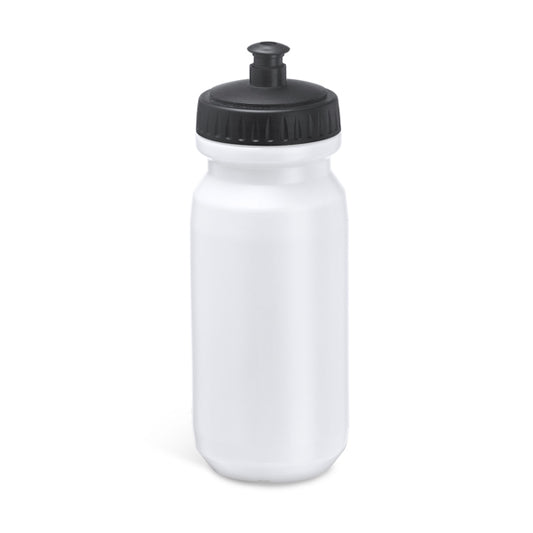 Botella BIKING en color blanco para personalizar con tu logo, nombre o foto