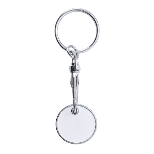 Llaveros TONIC en color blanco para personalizar con tu logo, nombre o foto