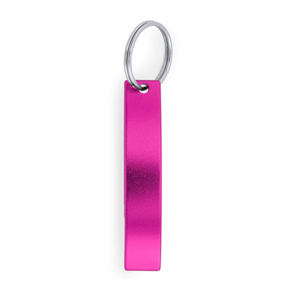 Llaveros SPARKLING en color fucsia para personalizar con tu logo, nombre o foto