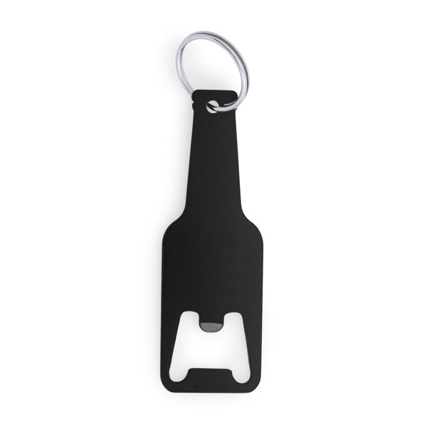 Llaveros STOUT en color negro para personalizar con tu logo, nombre o foto