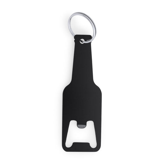 Llaveros STOUT en color negro para personalizar con tu logo, nombre o foto