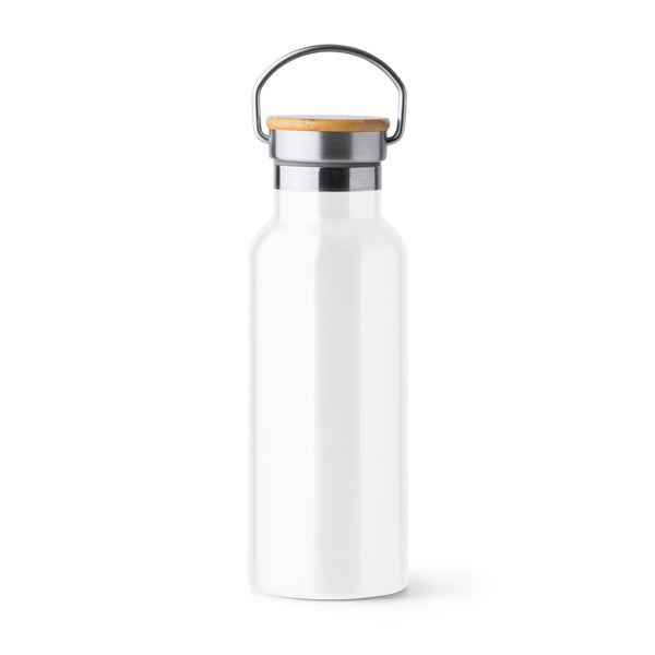 Bidón TISET en color blanco para personalizar con tu logo, nombre o foto