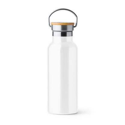 Bidón TISET en color blanco para personalizar con tu logo, nombre o foto