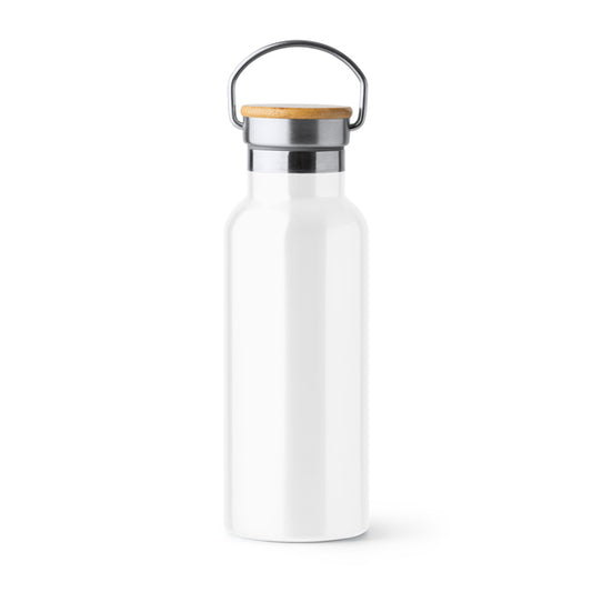 Bidón TISET en color blanco para personalizar con tu logo, nombre o foto