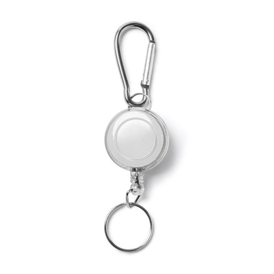 Llaveros DOKI en color blanco para personalizar con tu logo, nombre o foto