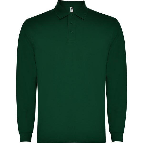 Polo manga larga CARPE personalizable online — verde botella, taller en Madrid