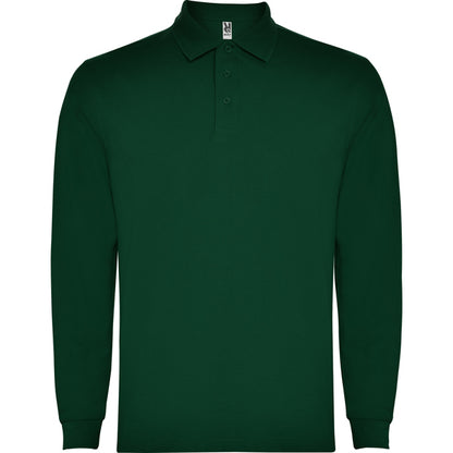 Polo manga larga CARPE personalizable online — verde botella, taller en Madrid