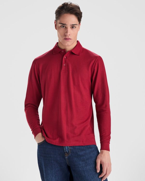 Polo manga larga CARPE para personalizar con tu logo, nombre o foto