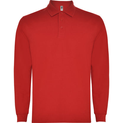 Polo manga larga CARPE en color rojo, personalización a medida en Gráficas Hugo