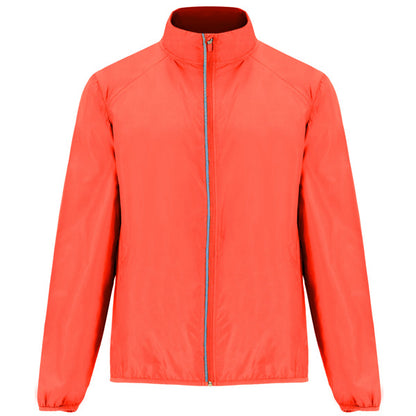 Cortavientos GLASGOW personalizable online — coral fluor, taller en Madrid